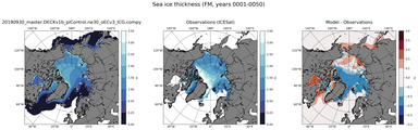 FM Climatology Map of Northern-Hemisphere Sea-Ice Thickness.